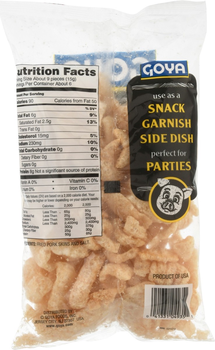 slide 8 of 14, Goya Original Chicharrones Fried Pork Rinds 3 oz, 3 oz