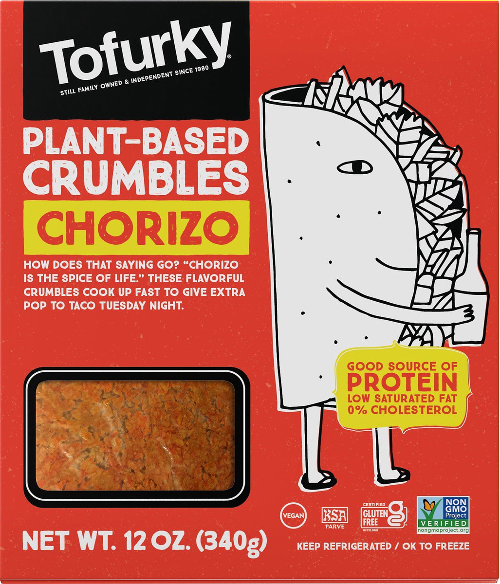 slide 5 of 5, Tofurky Ground Chorizo, 12 oz