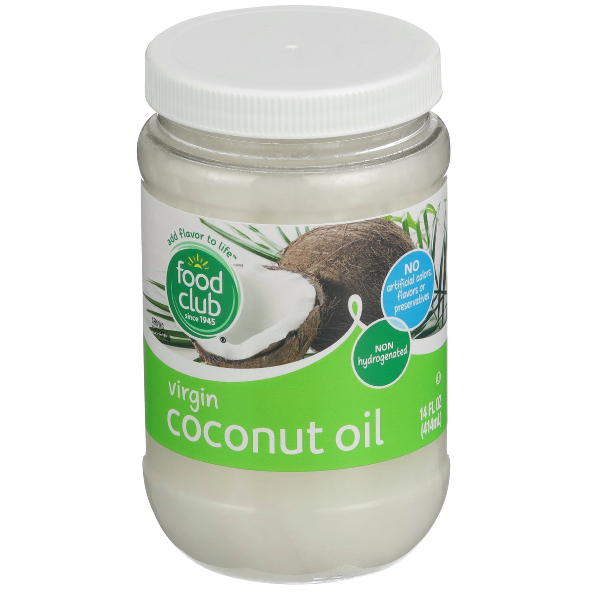 slide 3 of 9, Food Club Virgin Coconut Oil, 14 fl oz