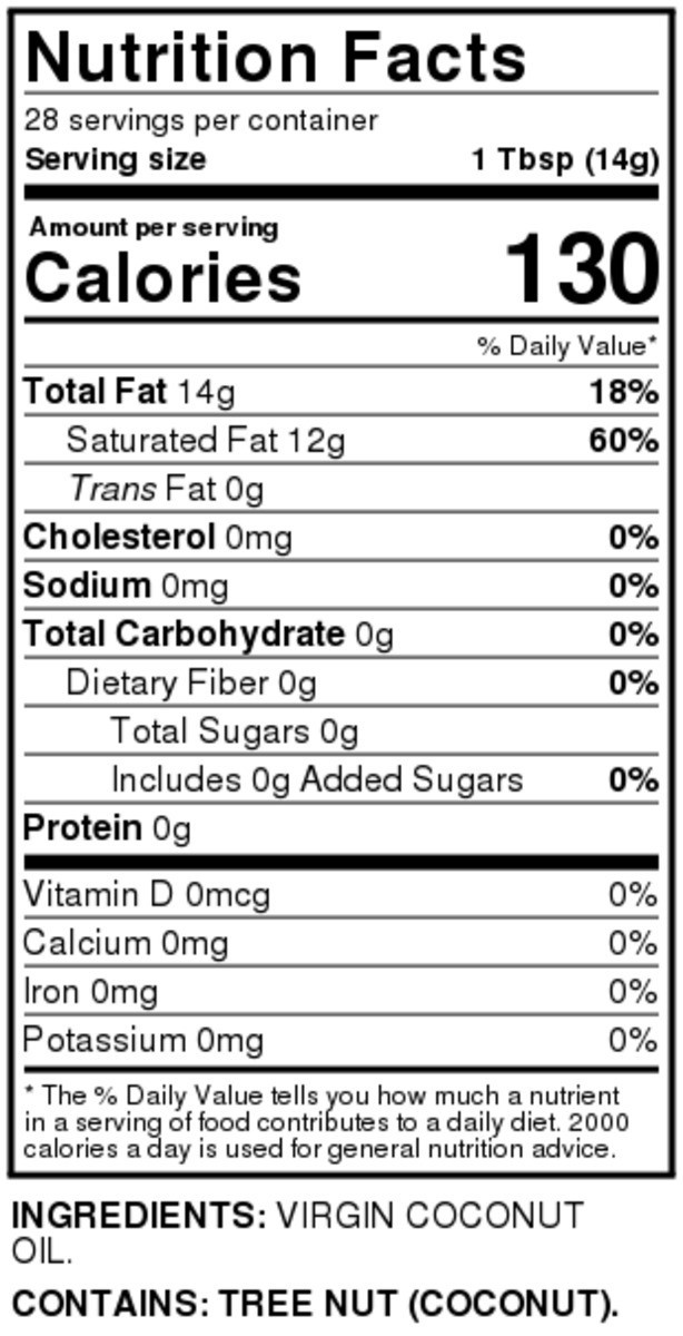 slide 4 of 9, Food Club Virgin Coconut Oil, 14 fl oz