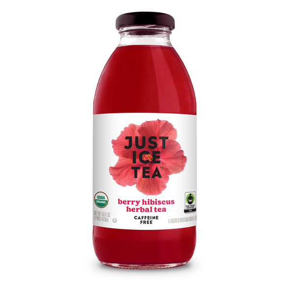 slide 1 of 1, Eat the Change Just Ice Tea Berry Hibiscus Herbal Tea, 16 fl oz