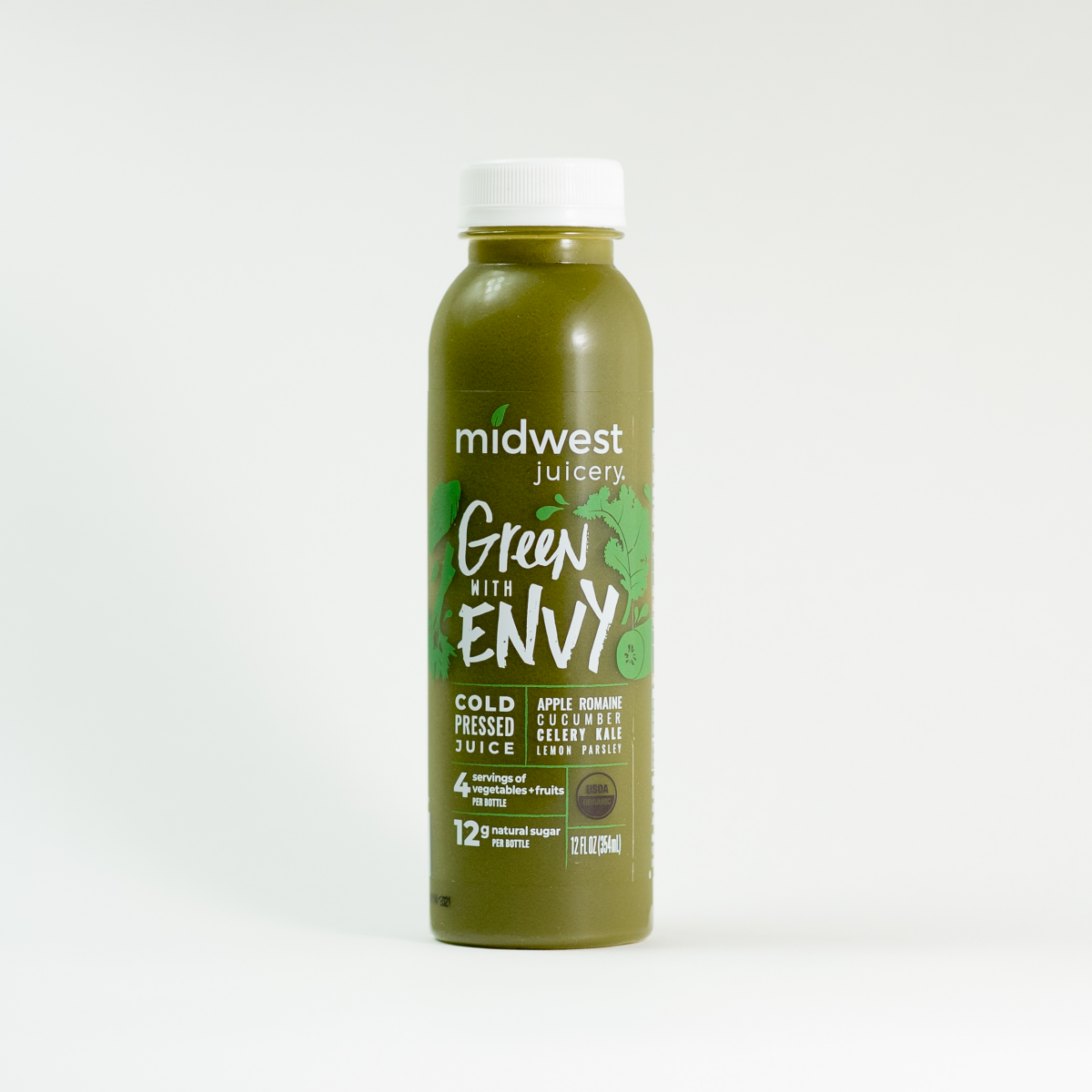slide 1 of 1, Midwest Juicery Green With Envy - 12 oz, 12 oz