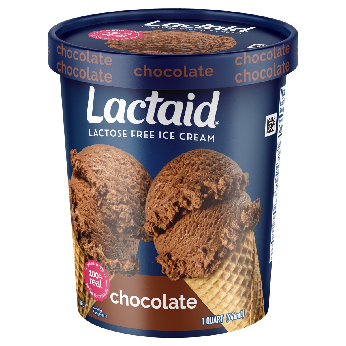 slide 5 of 9, Lactaid Chocolate Ice Cream, 1 Quart, 1 qt