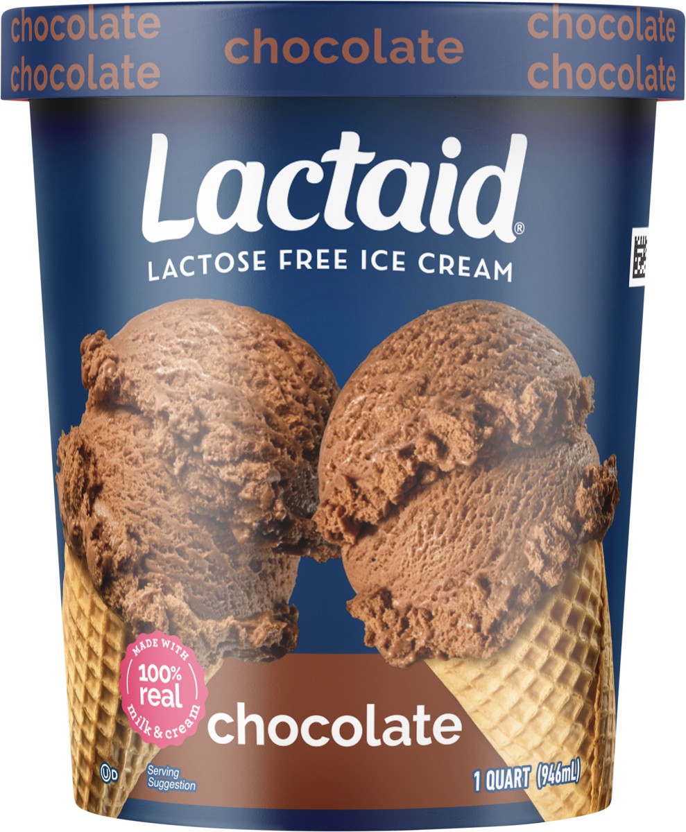 slide 3 of 9, Lactaid Chocolate Ice Cream, 1 Quart, 1 qt