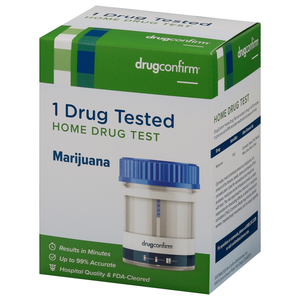 slide 6 of 9, DrugConfirm Marijuana Home Drug Test 1 ea, 1 ct