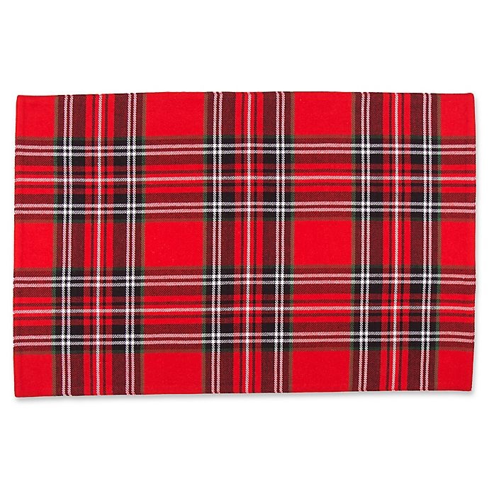 slide 1 of 4, Winter Wonderland Marydel Plaid Placemat, 1 ct