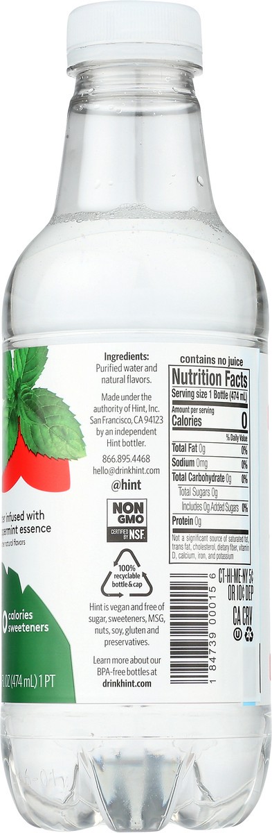 slide 5 of 12, Hint Peppermint Water - 16 oz, 16 oz