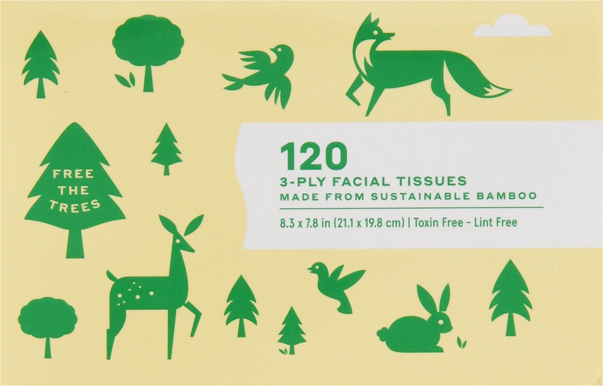 slide 4 of 11, Caboo Tree Free 3-Ply Facial Tissue 120 ea, 120 ct