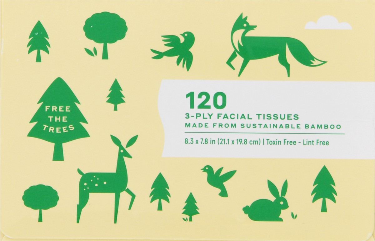 slide 5 of 11, Caboo Tree Free 3-Ply Facial Tissue 120 ea, 120 ct