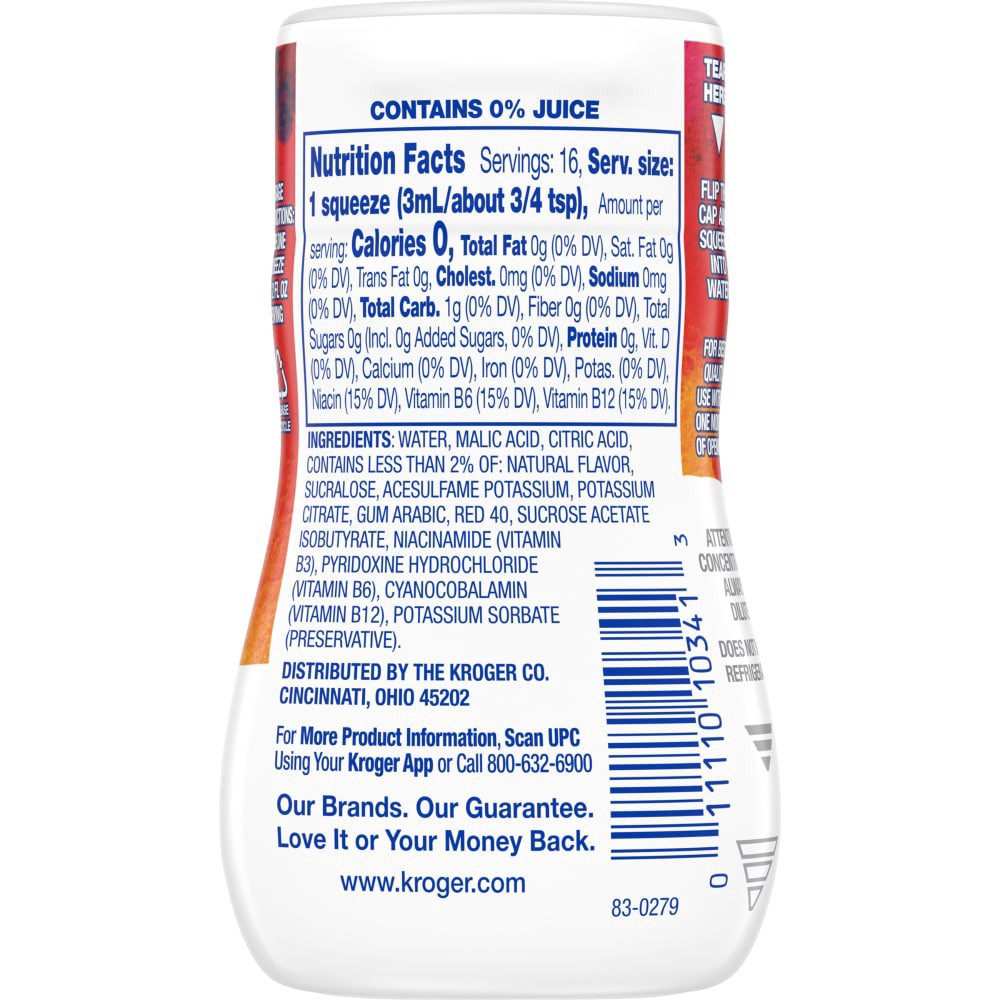 slide 4 of 4, Kroger Vitamin Liquid Fruit Punch Water Flavor Enhancer - 1.62 fl oz, 1.62 fl oz