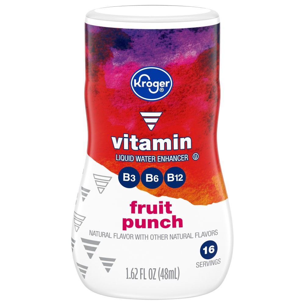 slide 3 of 4, Kroger Vitamin Liquid Fruit Punch Water Flavor Enhancer - 1.62 fl oz, 1.62 fl oz