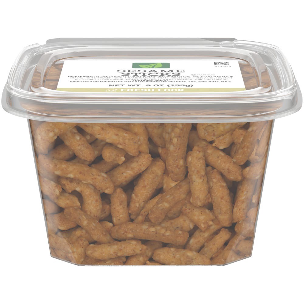 slide 1 of 3, Kroger Natural Leaf Sesame Sticks, 9 oz