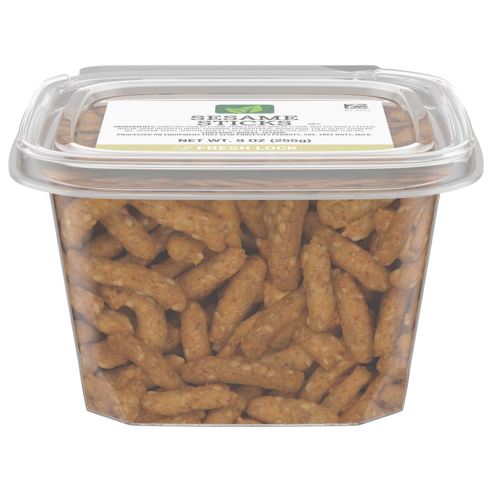 slide 1 of 4, Kroger Natural Leaf Sesame Sticks, 9 oz