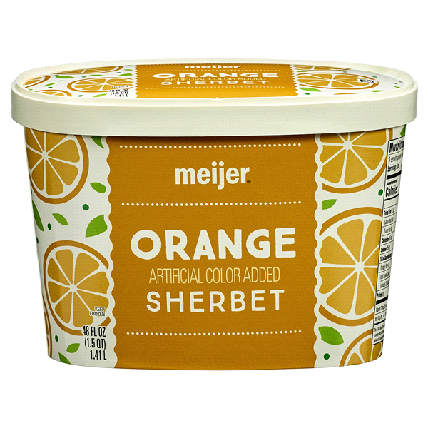 slide 1 of 1, Meijer Orange Sherbet, 48 oz
