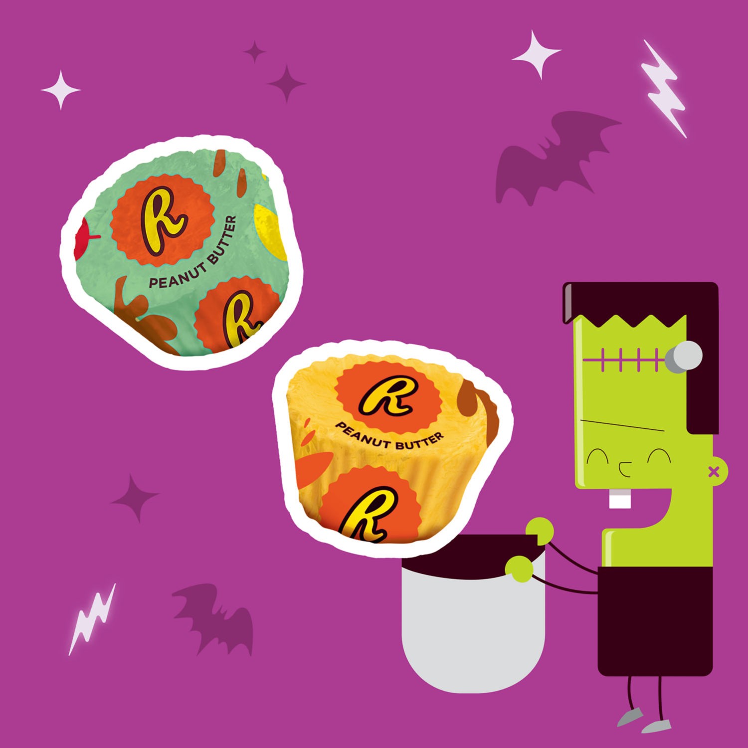 slide 7 of 8, Reese's Miniatures Milk Chocolate Peanut Butter Cups, Halloween Candy Bag, 9.92 oz, 9.92 oz