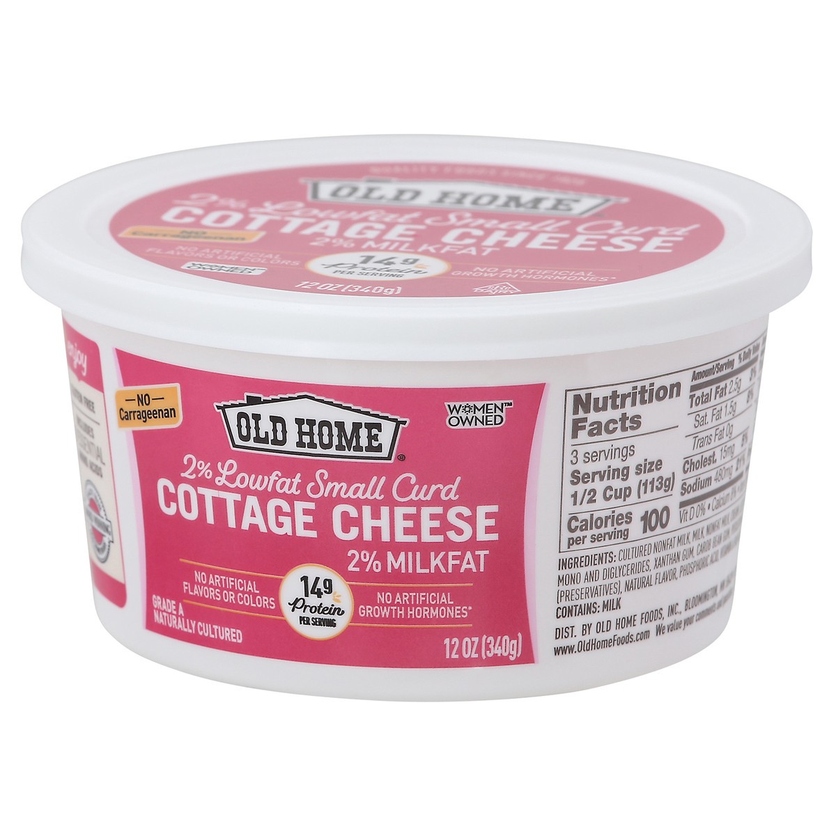 slide 7 of 9, Old Home 2% Cottage Cheese, 12 oz