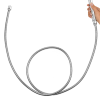 slide 15 of 21, Waterpik Extra-Long Metal Shower Hose, Chrome, 8 ft