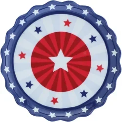 Destination Holiday Patriotic Appetizer Plate