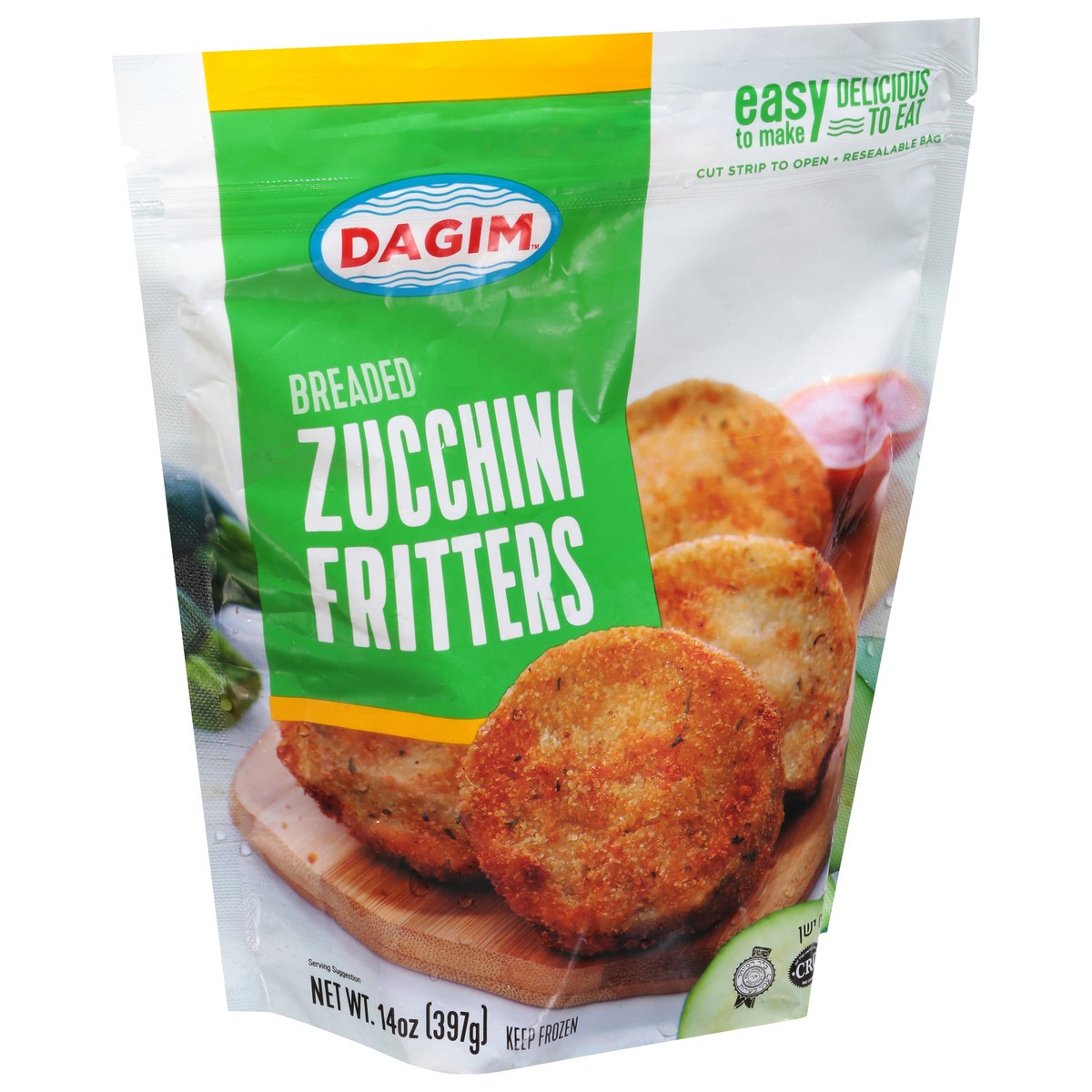 slide 9 of 9, Dagim Breaded Zucchini Fritters 14 oz, 14 oz
