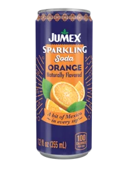 Jumex Orange Sparkling Soda, 12 fl oz
