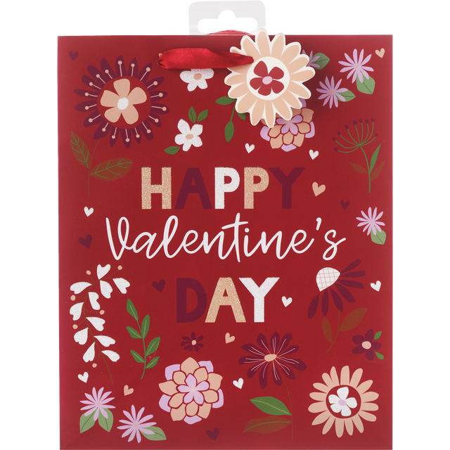 slide 1 of 1, RED AND PINK Happy Valentine's Day Cub Bag, 1 ct