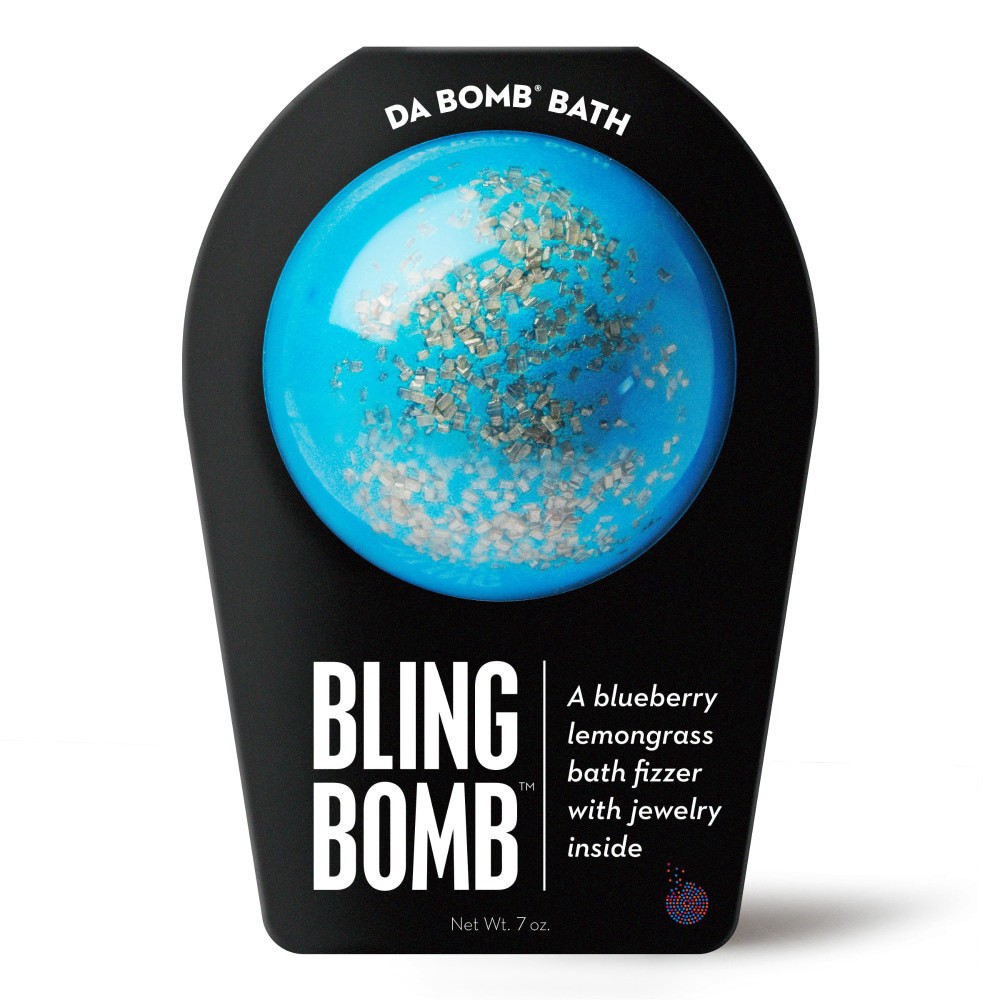 slide 1 of 3, Da Bomb Bling Bomb Bath Fizzer, 7 oz