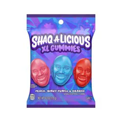 Shaq-A-Licious XL Gummies Original Flavor Chewy Candy Bag, 6.2 oz