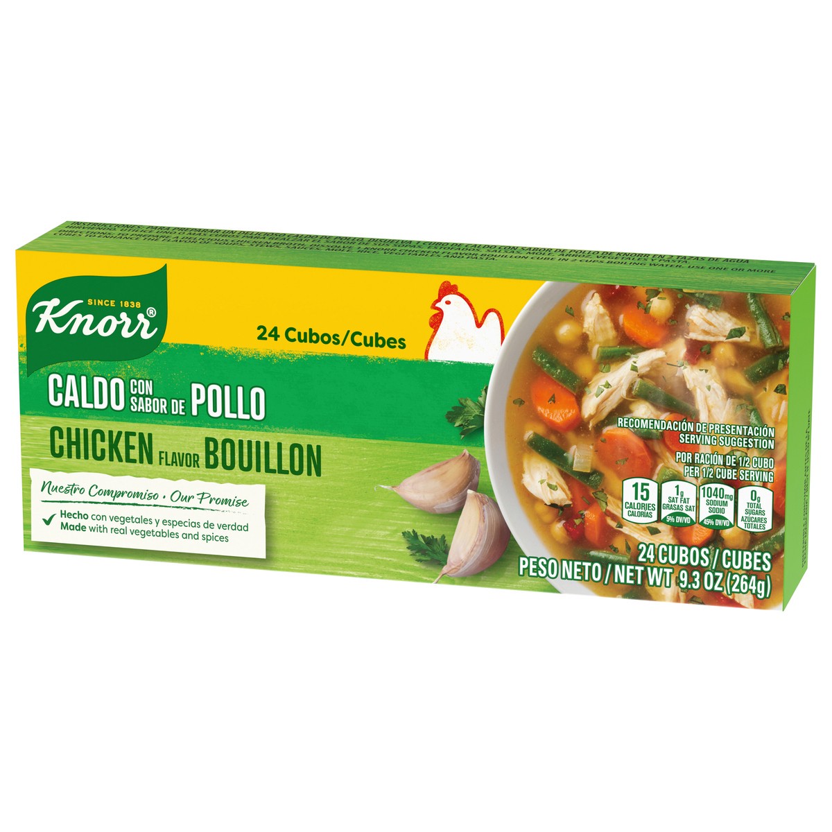 slide 2 of 9, Knorr Cube Bouillon Chicken, 9.3 oz, 24 Count, 9.3 oz