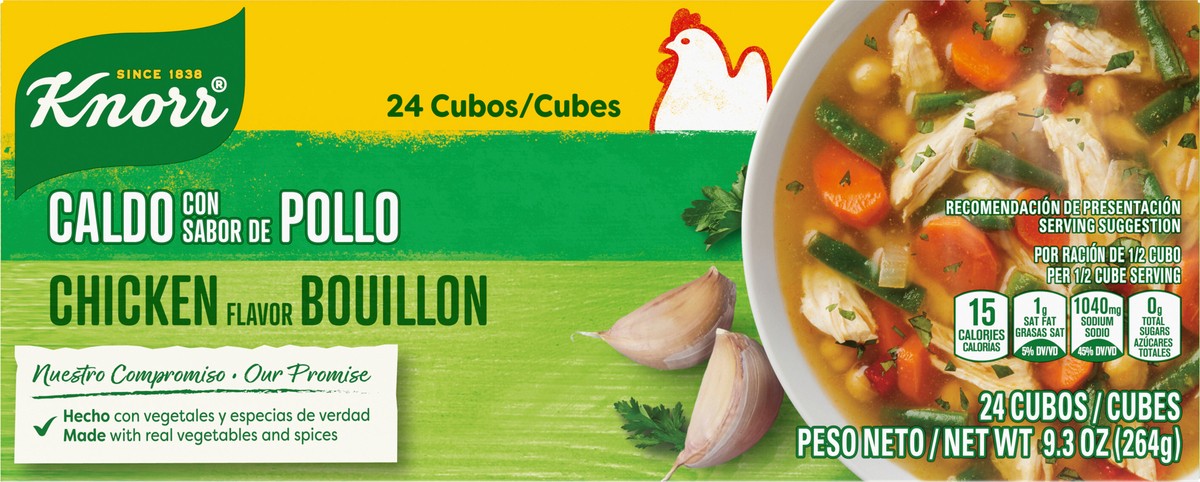 slide 6 of 9, Knorr Cube Bouillon Chicken, 9.3 oz, 24 Count, 9.3 oz