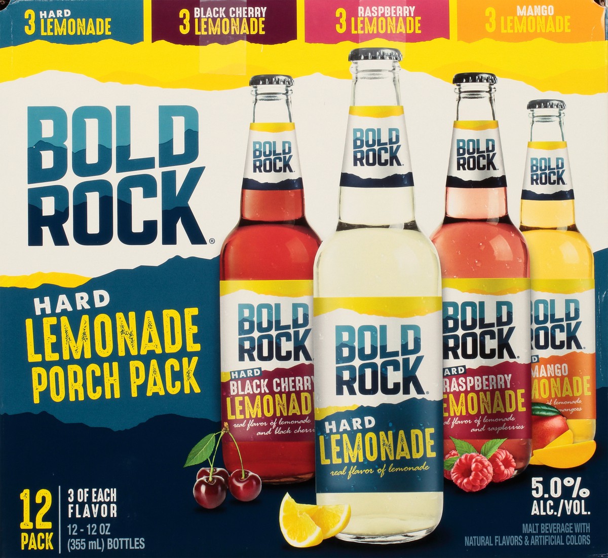 slide 6 of 12, Bold Rock Hard Cider Bold Rock 12 Pack Porch Pack Hard Lemonade 12 - 12 fl oz Bottles, 12 ct