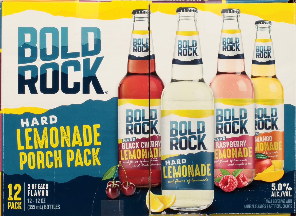 slide 7 of 12, Bold Rock Hard Cider Bold Rock 12 Pack Porch Pack Hard Lemonade 12 - 12 fl oz Bottles, 12 ct