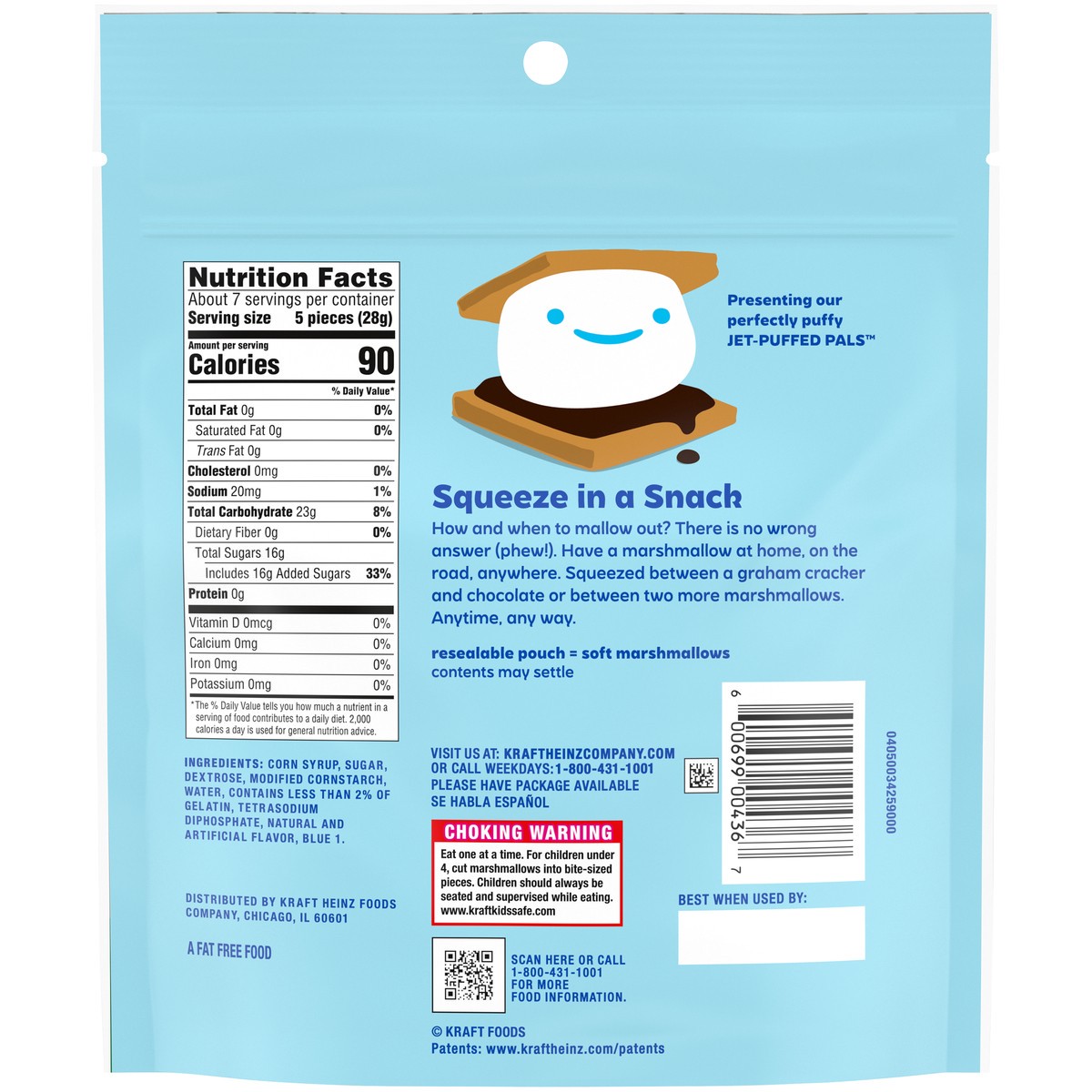 slide 8 of 9, Jet-Puffed Marshmallows, 7 oz Resealable Bag, 7 oz