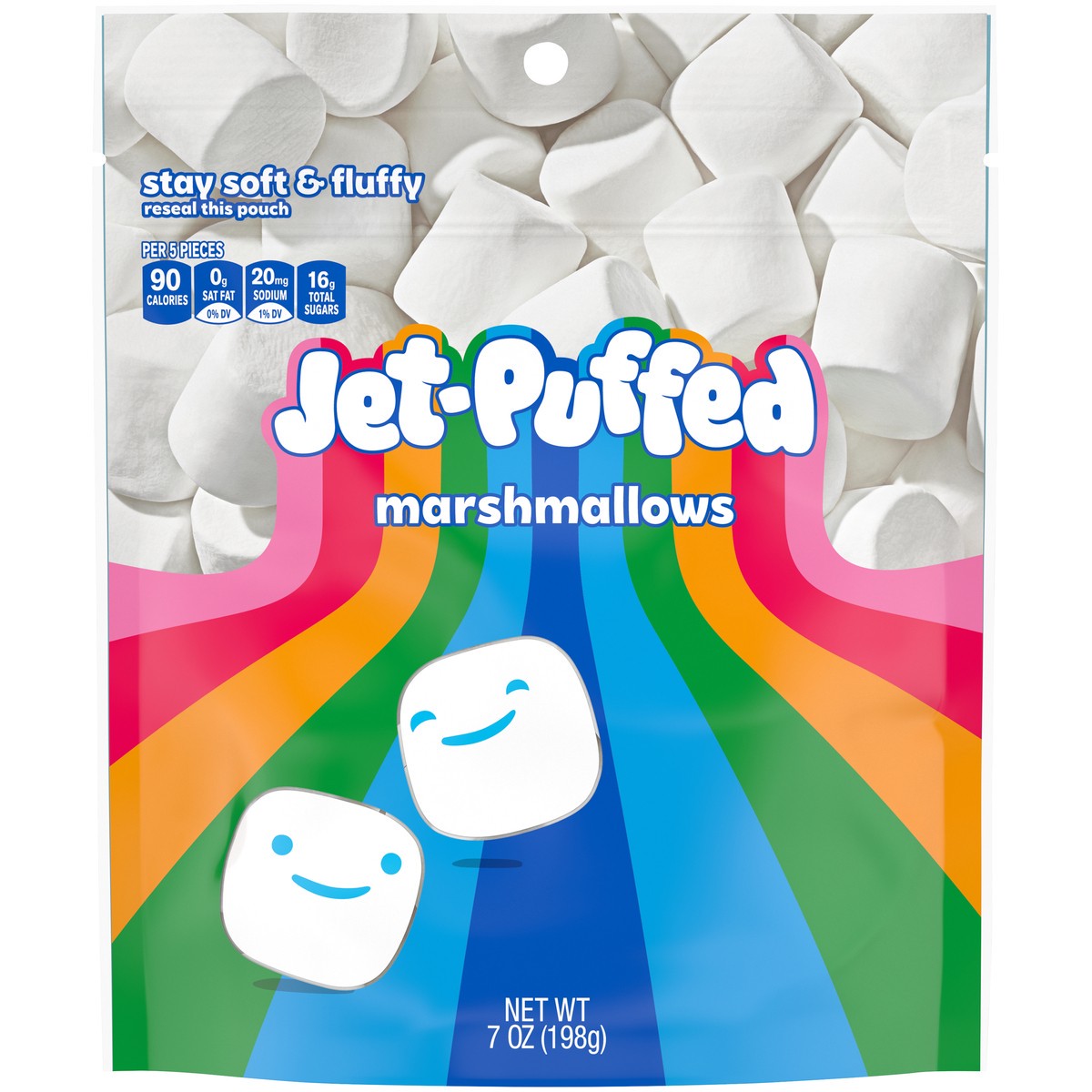 slide 7 of 9, Jet-Puffed Marshmallows, 7 oz Resealable Bag, 7 oz