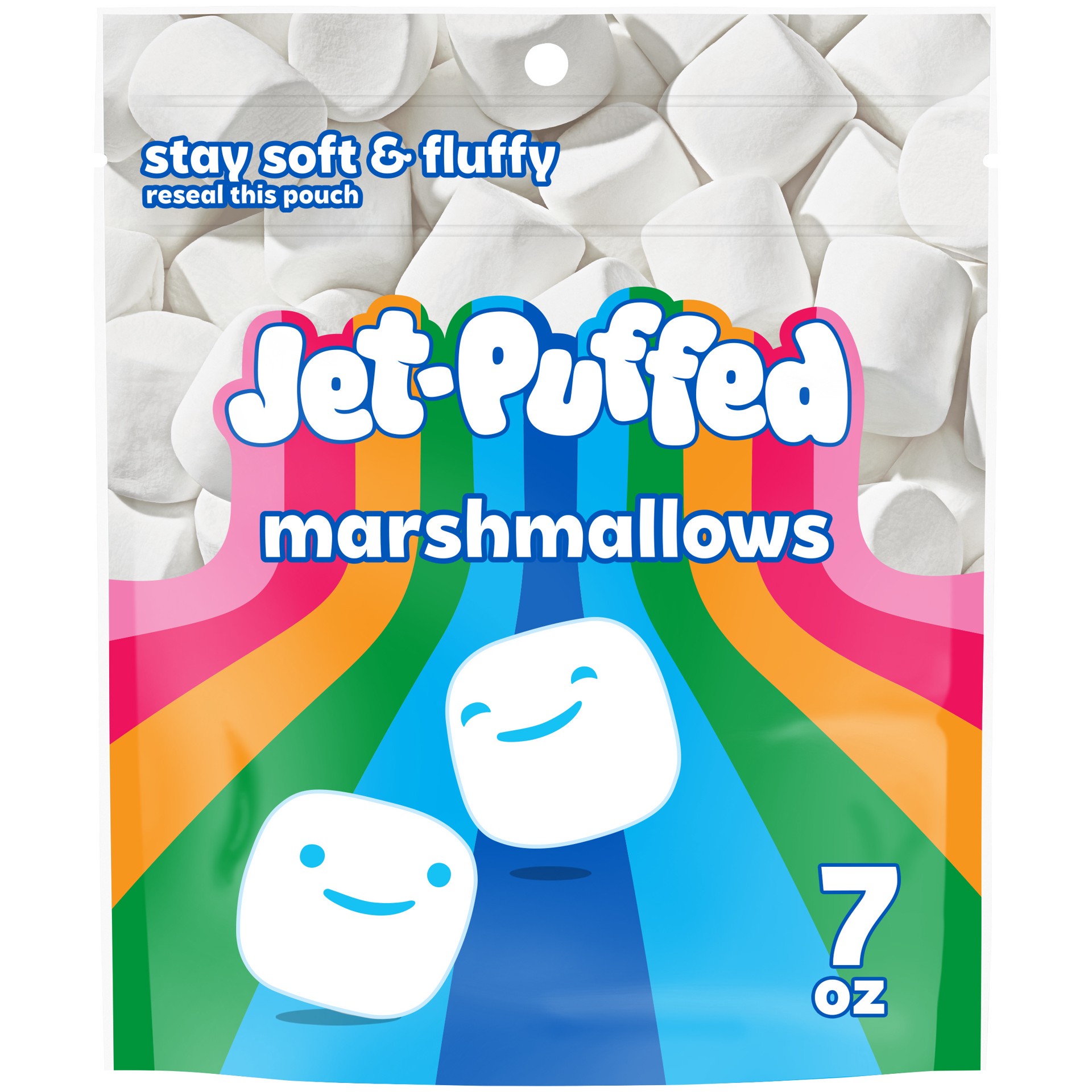 slide 1 of 9, Jet-Puffed Marshmallows, 7 oz Resealable Bag, 7 oz