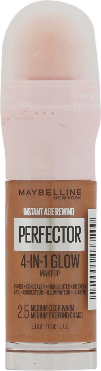 slide 8 of 9, Instant Age Rewind Medium Deep Warm 2.5 Perfector 4-in-1 Glow Makeup 0.68 fl oz, 0.68 fl oz