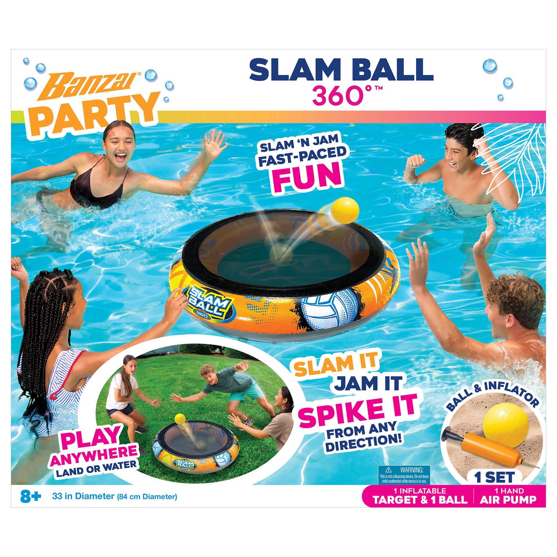 slide 1 of 1, Banzai Party Slam Ball 360° Outdoor Game, 1 ct