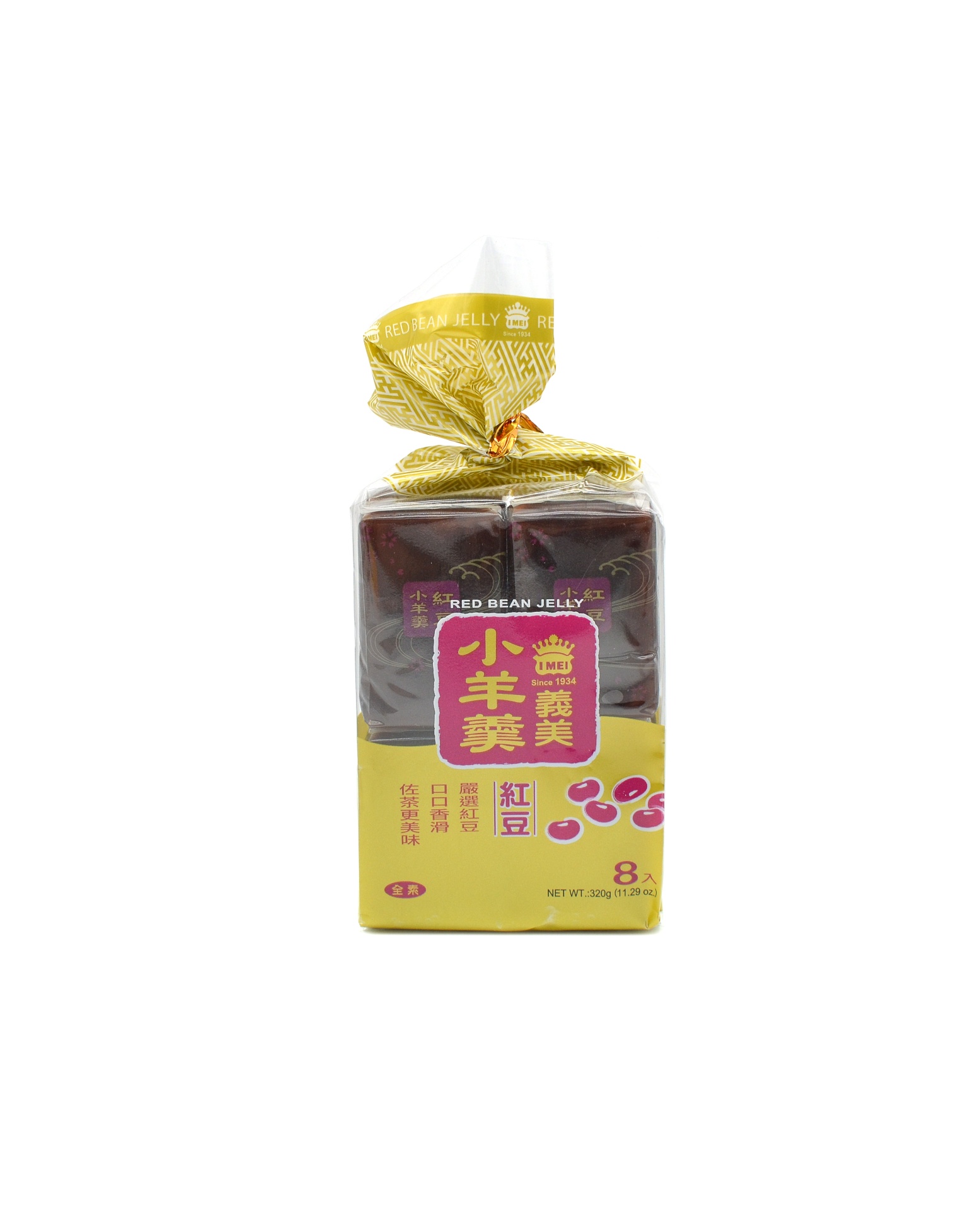 slide 1 of 1, I Mei Red Bean Jelly Cube, 320 gram