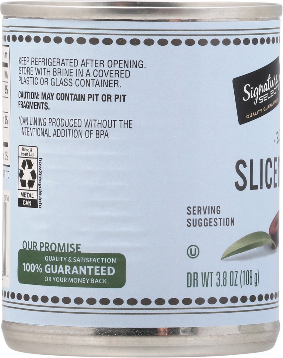 slide 5 of 9, Signature Select Ripe Sliced Olives 3.8 oz Can, 3.8 oz