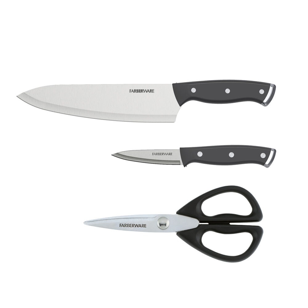 slide 1 of 1, Farberware Chef Cutlery And Shear Set, 3 ct