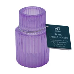 HD Designs Tall Taper Holder - Purple