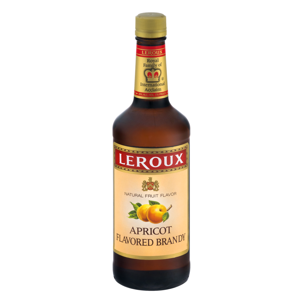 slide 1 of 1, Leroux Apricot Flavored Brandy, 750 ml