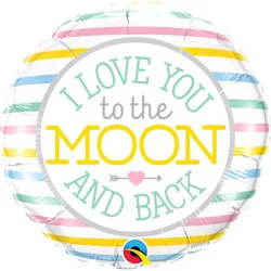 I Love You to the Moon 18 in Foil Balloon