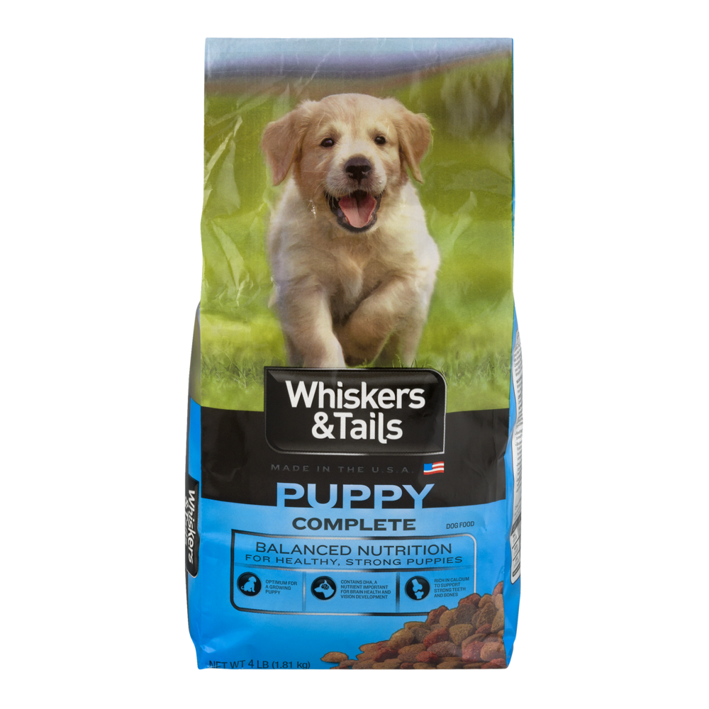 slide 1 of 1, Whiskers & Tails Dog Food Puppy, 4 lb