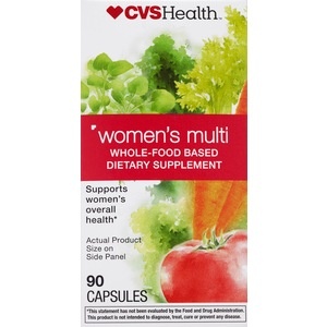 slide 1 of 1, CVS Health Women's Multi Whole-Food Based Dietary Supplement, 90 ct