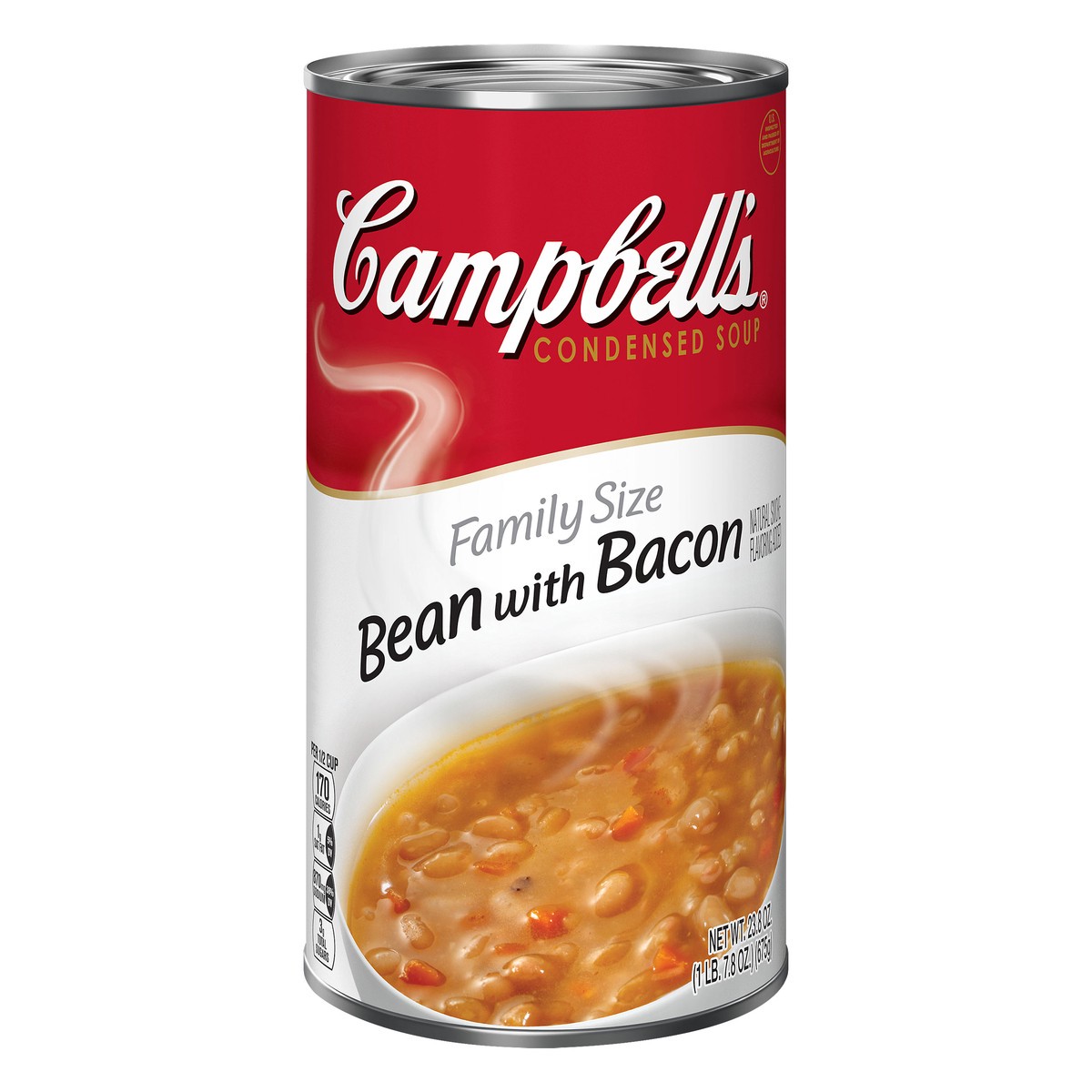 slide 9 of 13, Campbell's Family Size Bean with Bacon Condensed Soup 23.8 oz, 23.8 oz