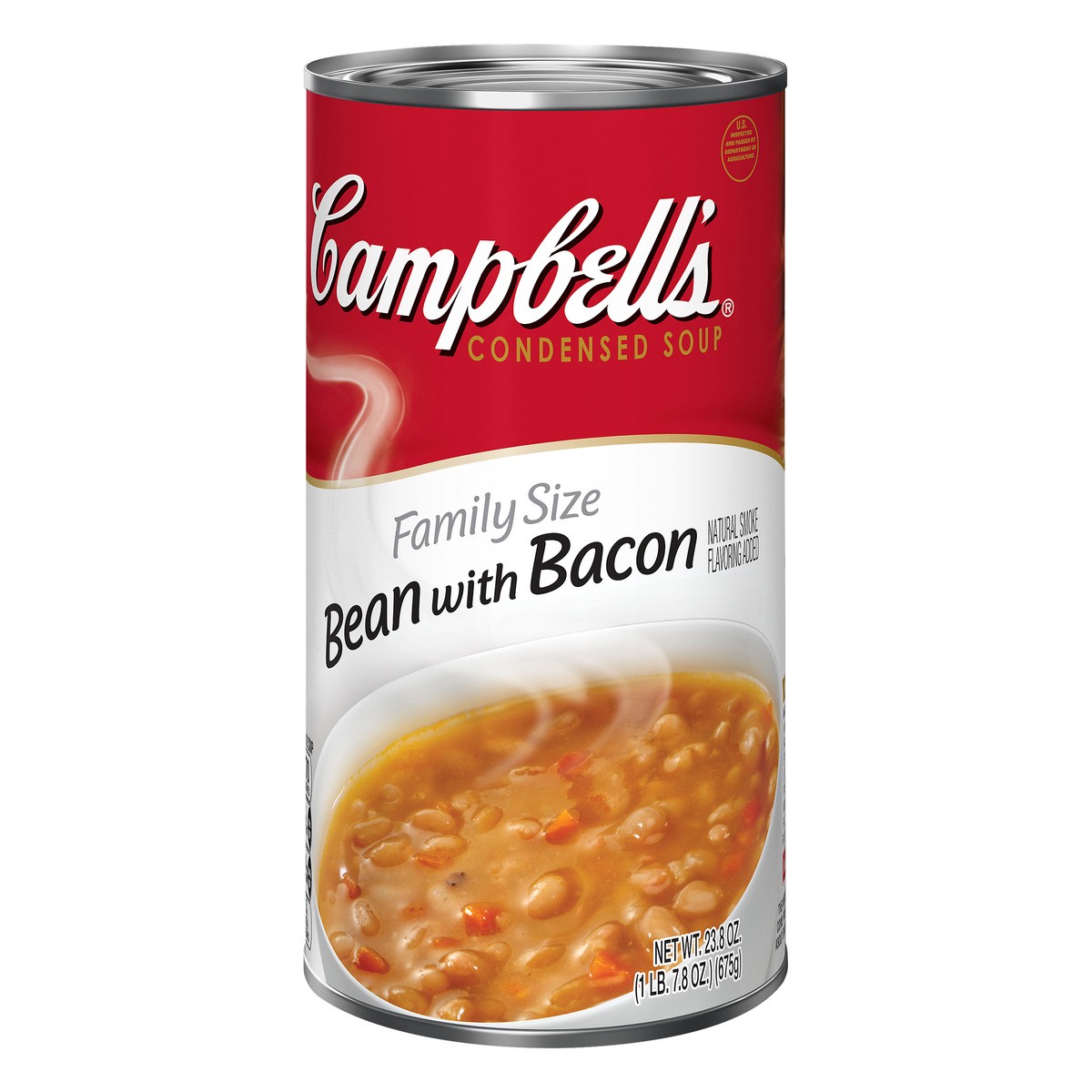 slide 11 of 13, Campbell's Family Size Bean with Bacon Condensed Soup 23.8 oz, 23.8 oz