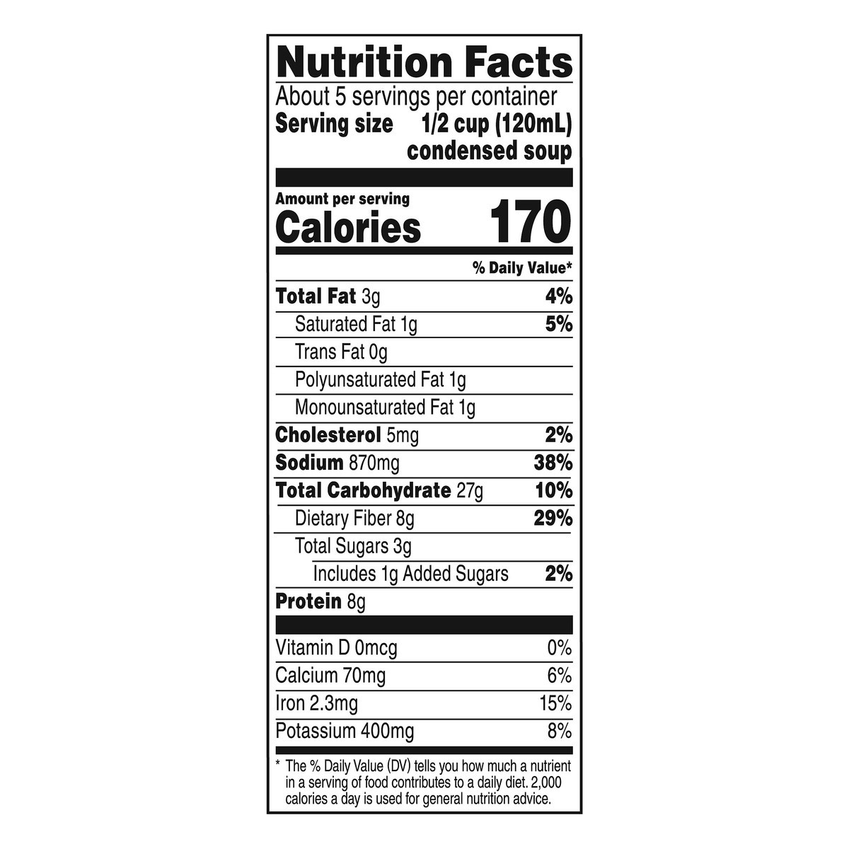 slide 13 of 13, Campbell's Family Size Bean with Bacon Condensed Soup 23.8 oz, 23.8 oz