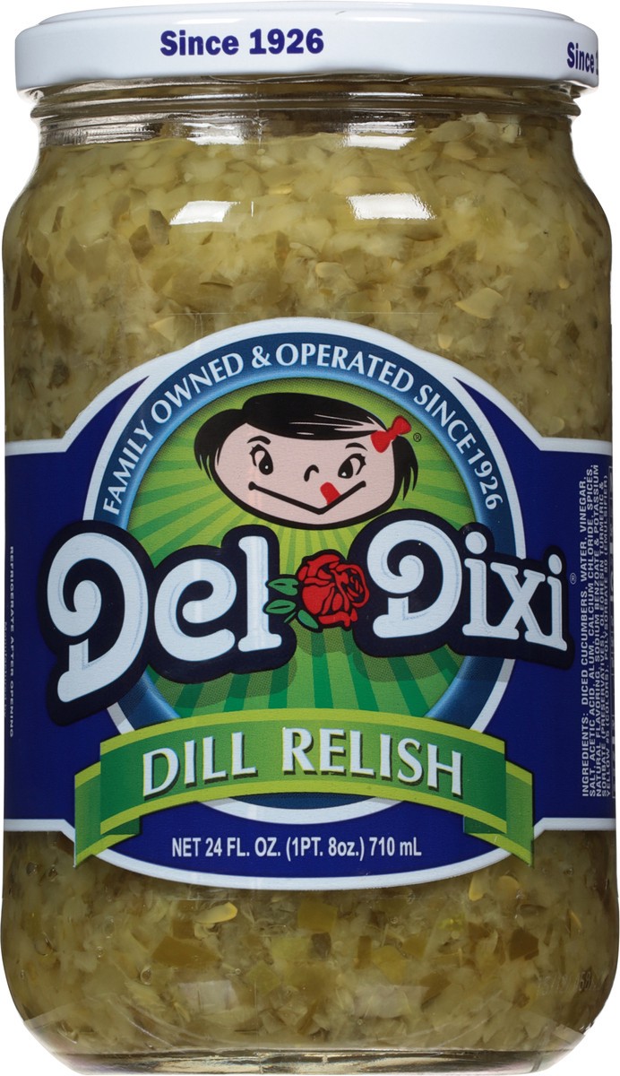 slide 13 of 13, Del-Dixi Dill Relish Pickles 24 fl oz, 24 oz