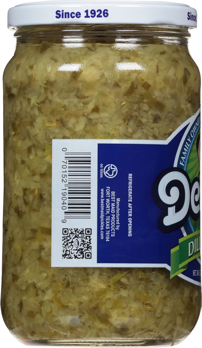 slide 9 of 13, Del-Dixi Dill Relish Pickles 24 fl oz, 24 oz