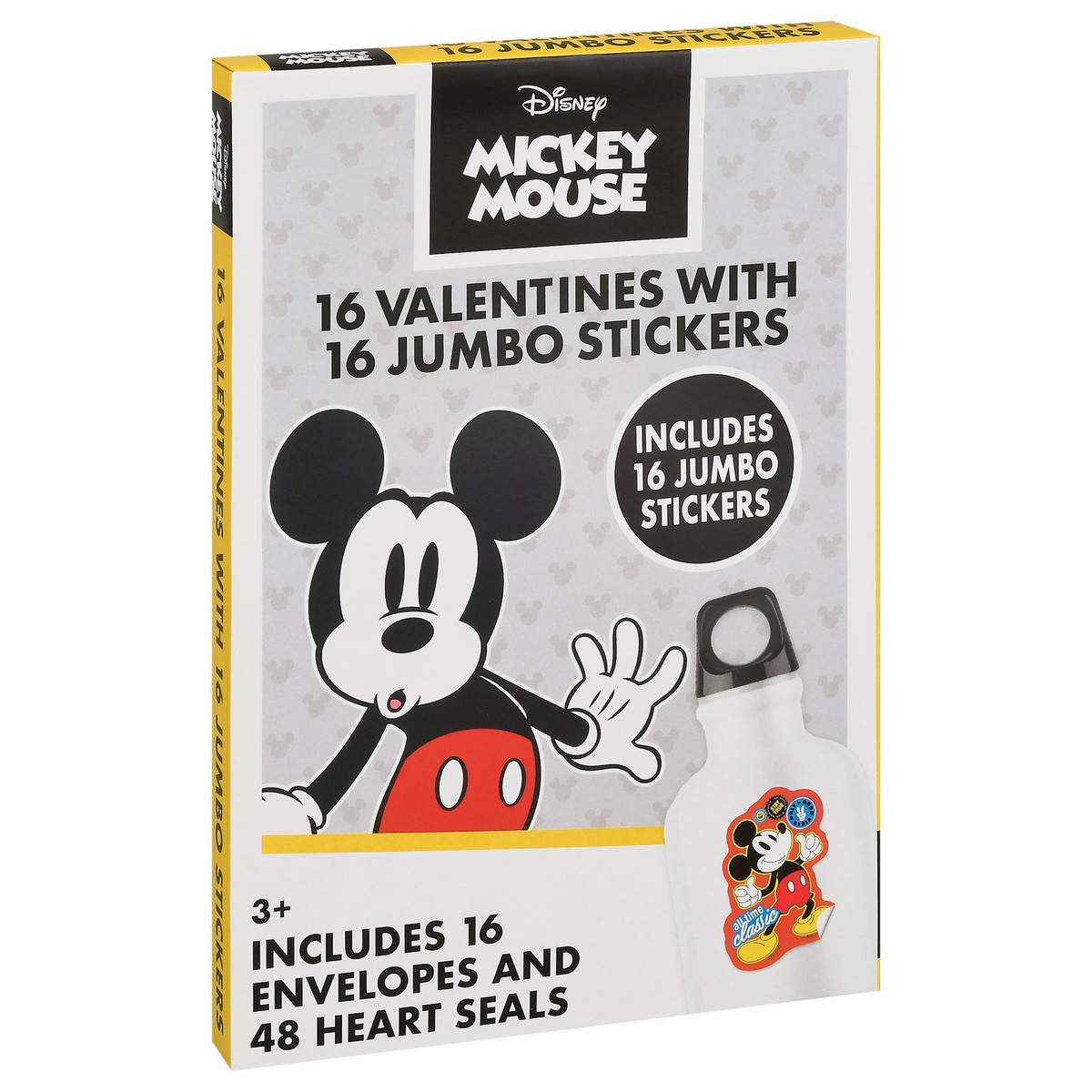 slide 2 of 10, IG Design Group Mickey Mouse Valentine with Jumbo Stickers 32 Pieces 1 ea, 16 ct